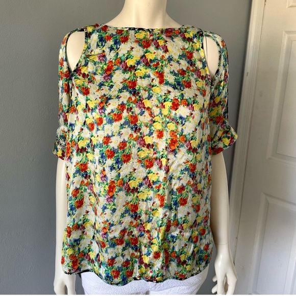 Rebecca Minkoff Tops - Rebecca Minkoff Sade Floral Print Silk Blouse
